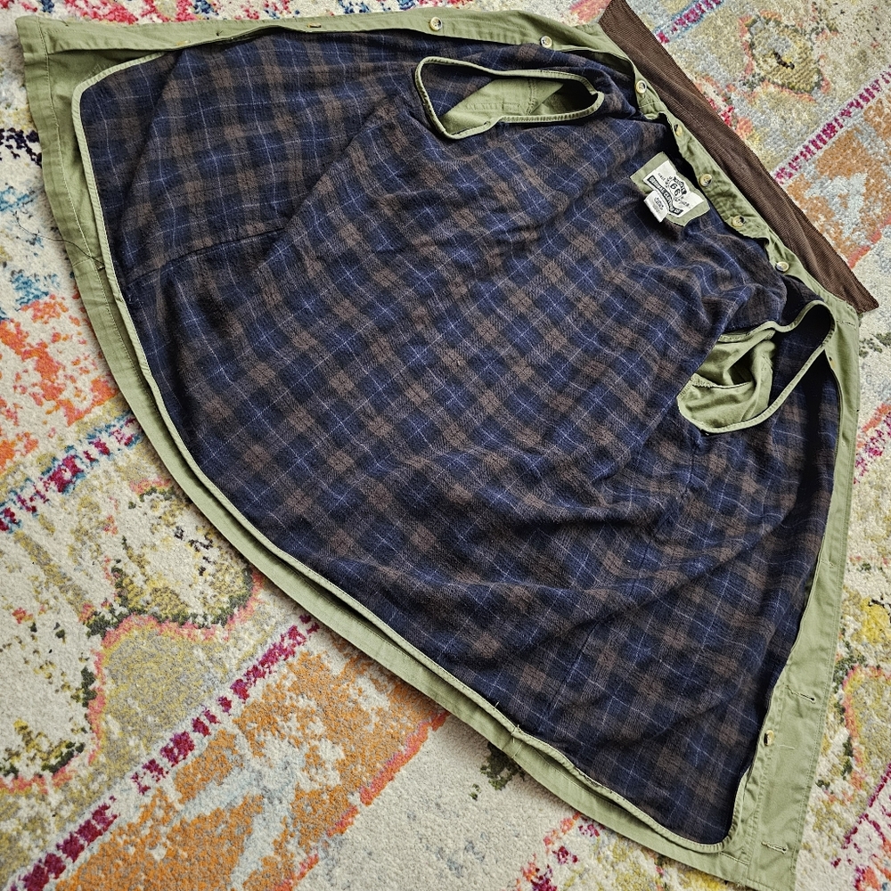 VTG 90s Route 66 Mens Medium Chore Jacket Barn / Field Shacket Plaid Lined - Picture 9 of 12